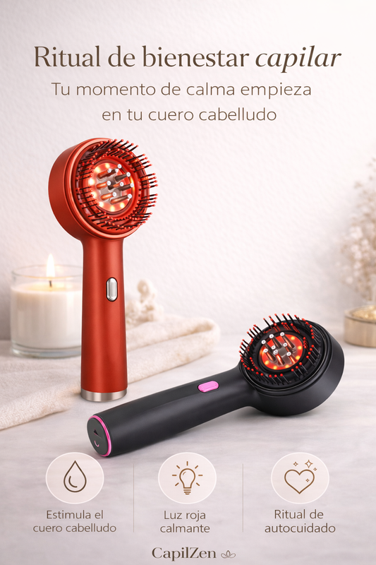 Masajeador Capilar con Luz Roja 630nm Anticaída y Crecimiento